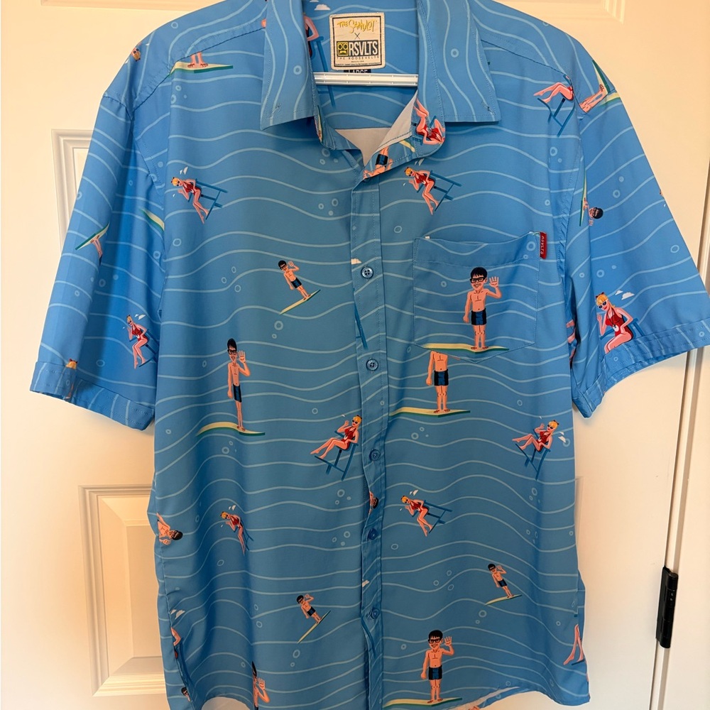 RSVLTS Light Blue Shirt with Sandlot Design